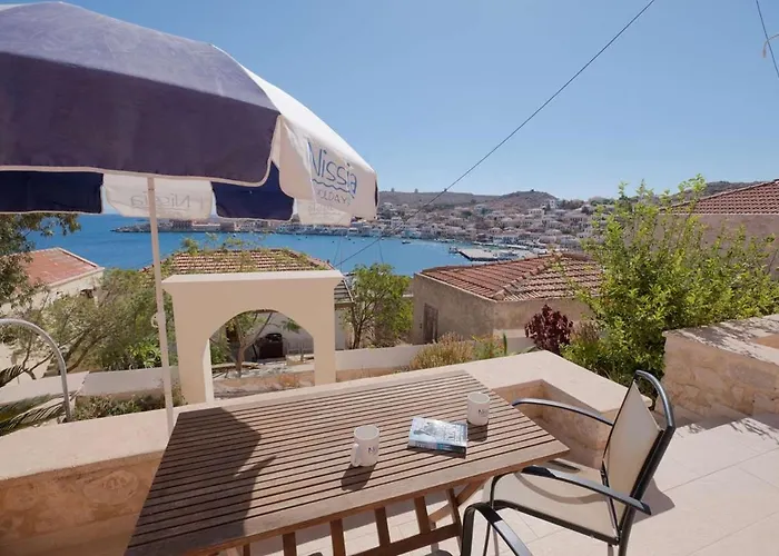 Daire Harbour View Modern With Terrace Chalki Town